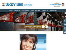 Tablet Screenshot of luckylineparts.com